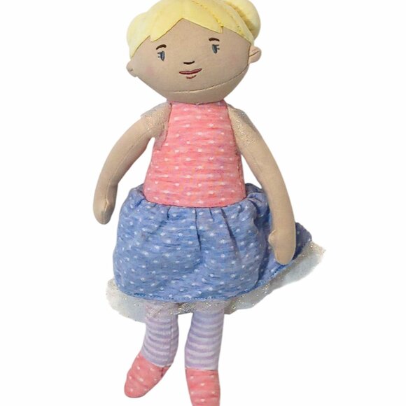 2022 Demdaco Strong Wonderful You Blonde Girl Doll Stuffed Plush Beanbag Toy 12" - Picture 1 of 6